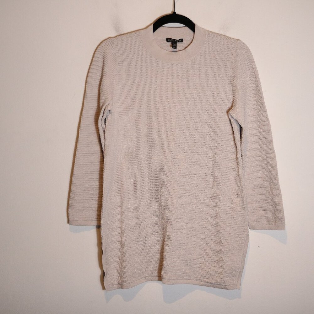 Eileen Fisher Cream Crew Neck Sweater